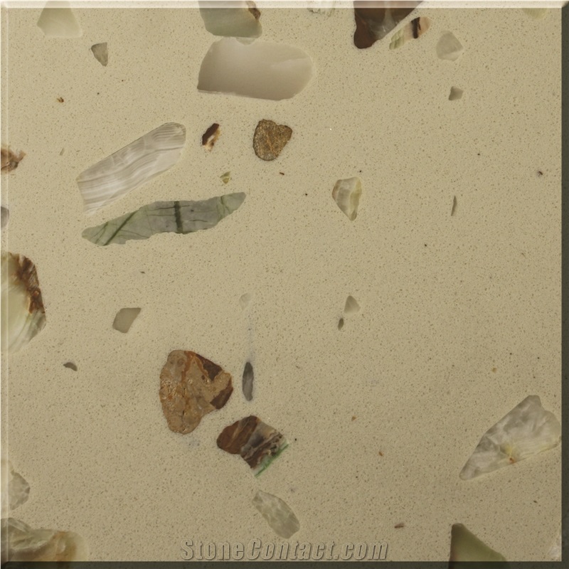 Yellow Terrazzo Slabs For Indoor Decoration