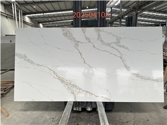 Calacatta Gold Quartz Slabs Jumbo Size