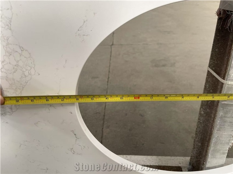 Calacatta Quartz Bathroom  Prefab Vanity Tops