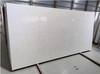 Cararra White Quartz Artificial Stone Slabs