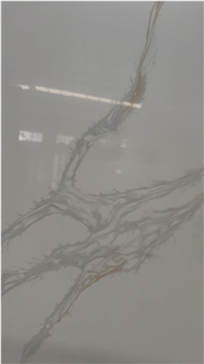 Gold Feather Calacatta Quartz Slabs