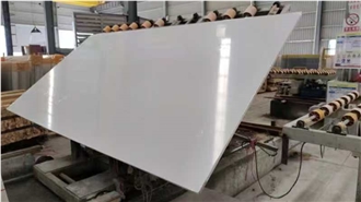 Microwhite Agglomeration Artificial Quartz Stone Slabs