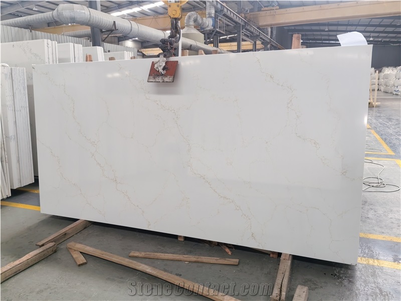 Mysterious Gold Quartz Artificial Stone Slabs