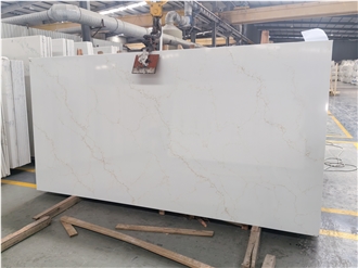 Mysterious Gold Quartz Artificial Stone Slabs
