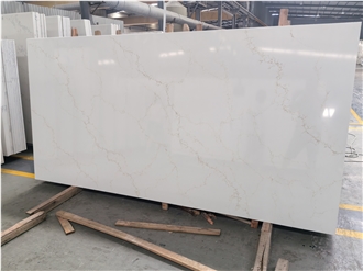 Mysterious Gold Quartz Artificial Stone Slabs