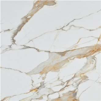 Printed Quartz Slabs Marble Veins