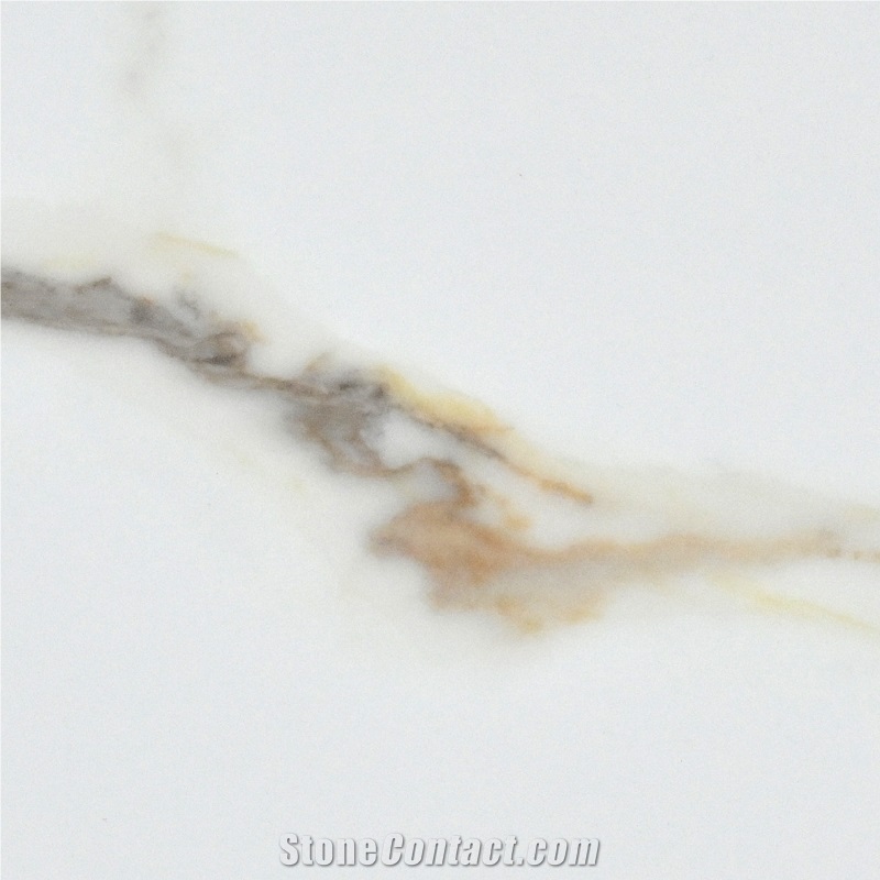 Printed Quartz Slabs Marble Veins