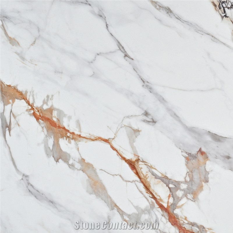 R8002 Printed White Quartz Slabs