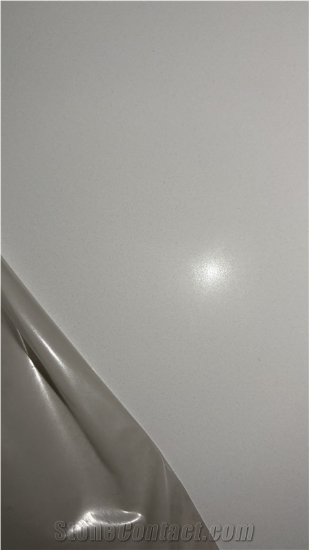 SD Super/Pure White Quartz Slabs Basic Color