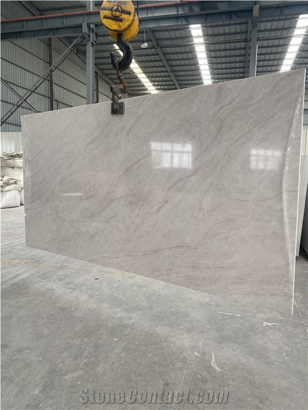 Taj Mahal 3D Printed Quartz Slab Engineered Stone