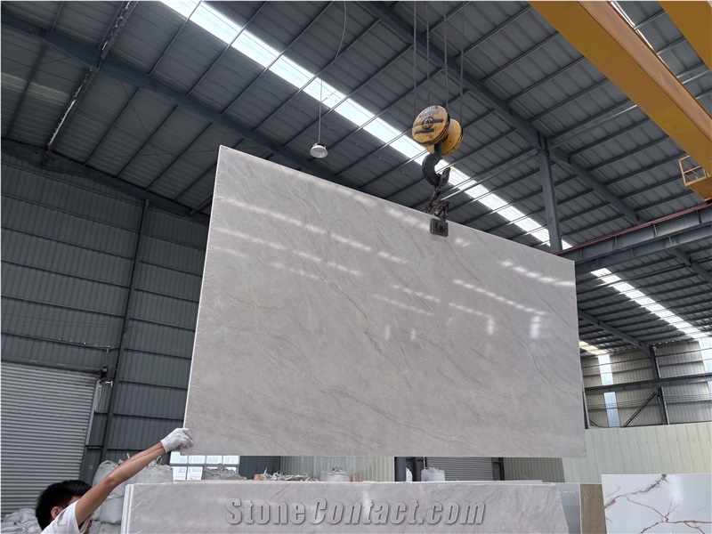 Taj Mahal 3D Printed Quartz Slab Engineered Stone