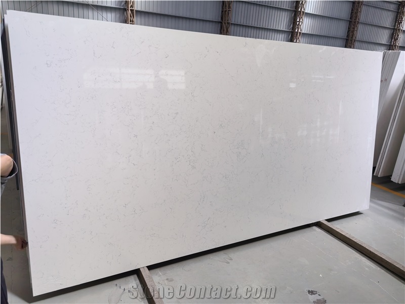 White Carrara Quartz Slabs With Top Quality