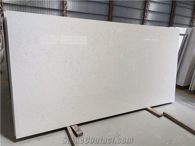 White Carrara Quartz Slabs With Top Quality