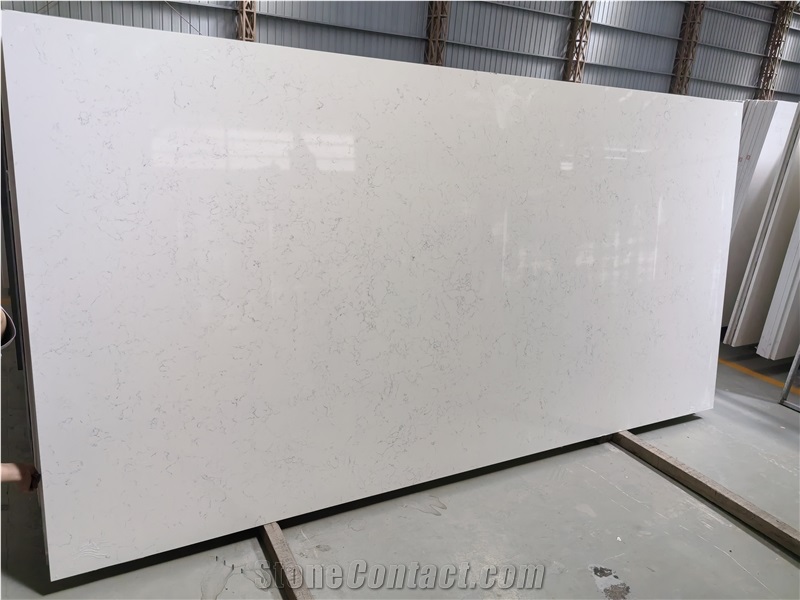White Carrara Quartz Slabs With Top Quality