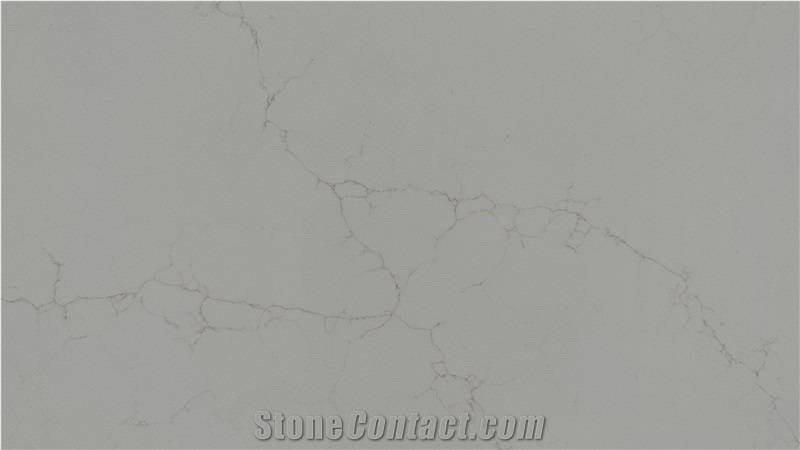 White Quartz Slabs AP305 Marble Veins