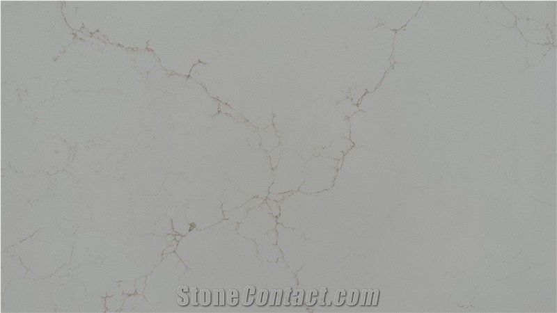 White Quartz Slabs AP305 Marble Veins