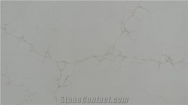 White Quartz Slabs AP305 Marble Veins
