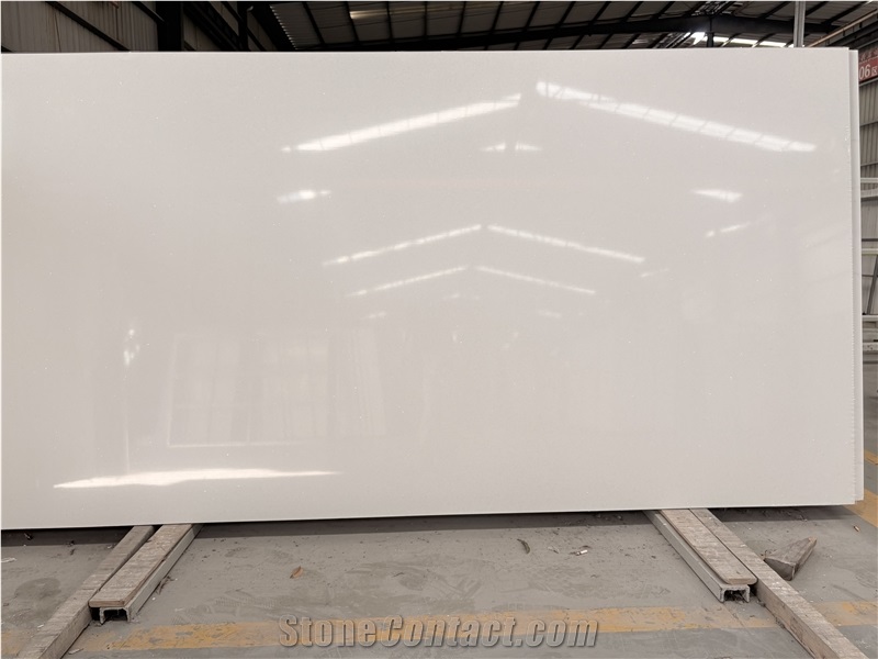 White Spark Stellar Quartz Slabs