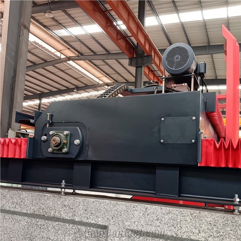 Two Heads Four Blades CNC Bridge Saw Stone Profiling Molding Machine