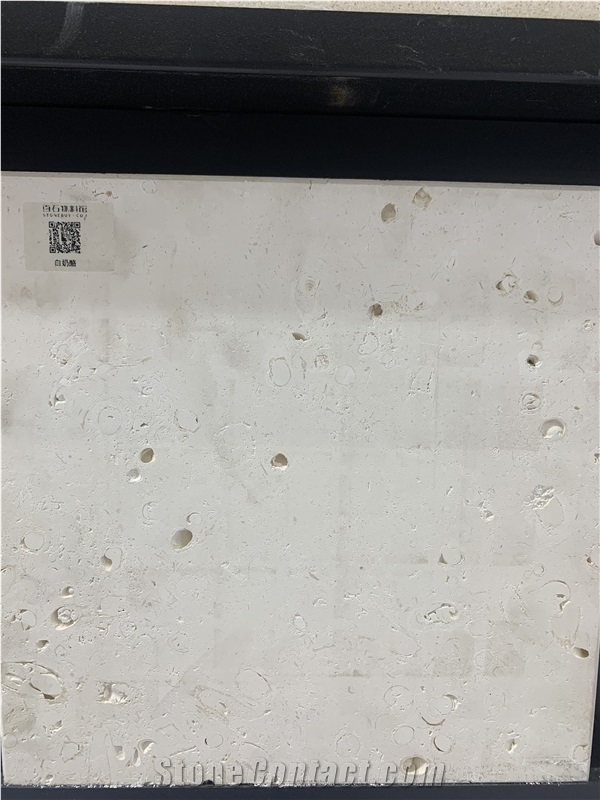 Ivory White Cheese Limestone Tiles, Sawn Cut
