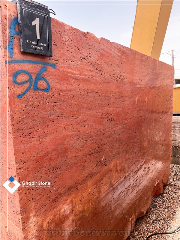 Red Travertine  Blocks