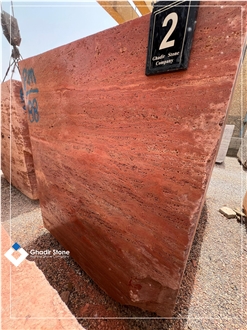 Red Travertine  Blocks