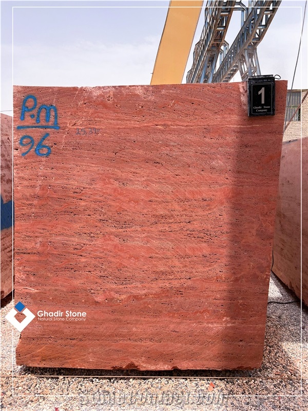 Red Travertine  Blocks