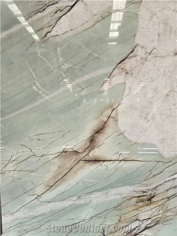 Beautiful Cristallo Tiffany Quartzite Slabs Tiles