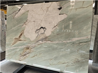 Beautiful Cristallo Tiffany Quartzite Slabs Tiles