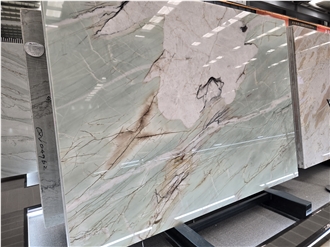 Beautiful Cristallo Tiffany Quartzite Slabs Tiles