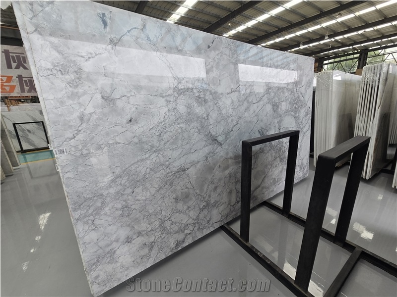 Brazil  Calacatta Grey Veins White Quartzite Slabs Tiles