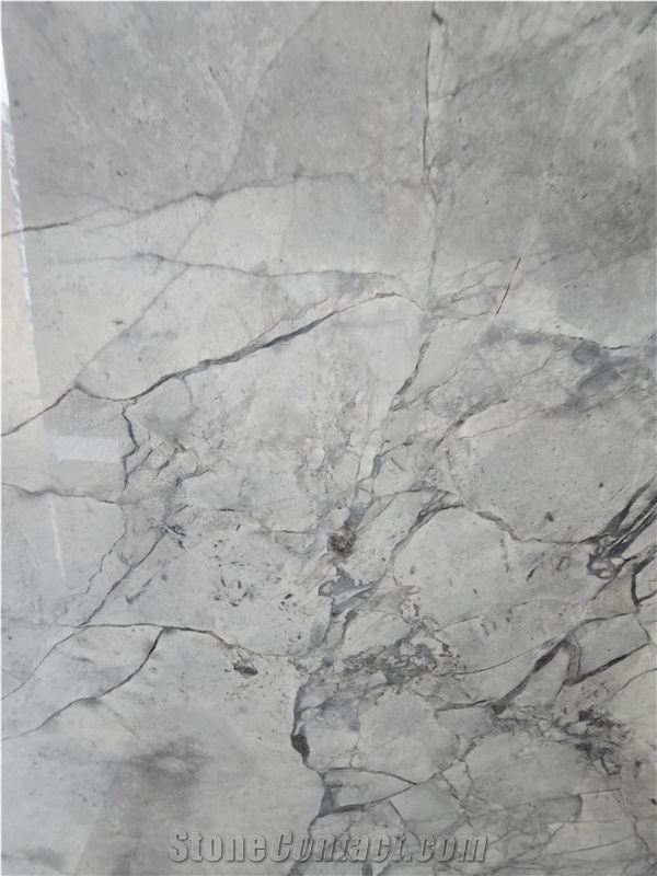 Brazil  Calacatta Grey Veins White Quartzite Slabs Tiles