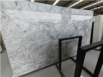Brazil  Calacatta Grey Veins White Quartzite Slabs Tiles