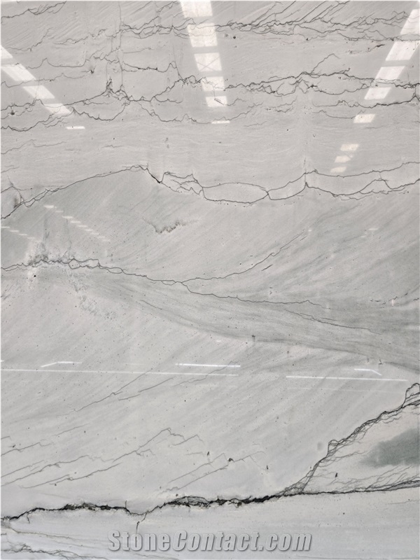 Brazil White Santorini Quartzite  Slabs