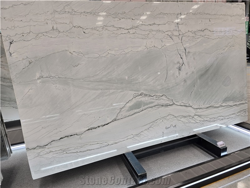 Brazil White Santorini Quartzite  Slabs
