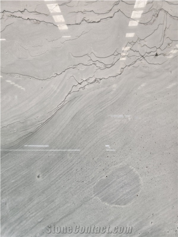 Brazil White Santorini Quartzite  Slabs