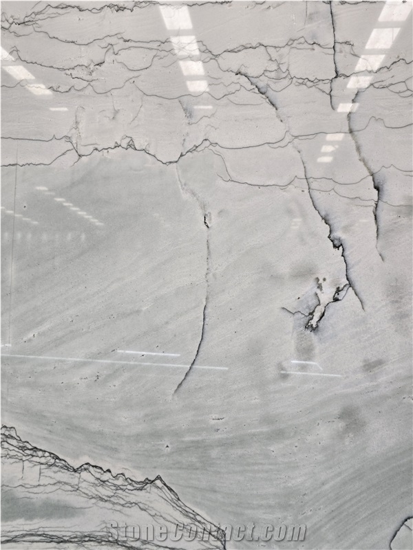 Brazil White Santorini Quartzite  Slabs
