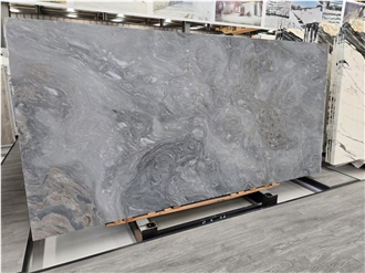 Italy Palissandro Chiaro Marble Slabs Cross Cutting