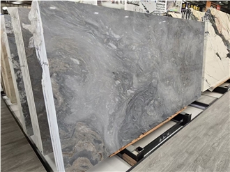 Italy Palissandro Chiaro Marble Slabs Cross Cutting