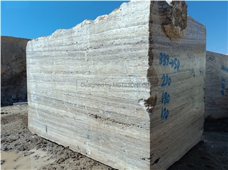 Marjan Silver Travertine Blocks