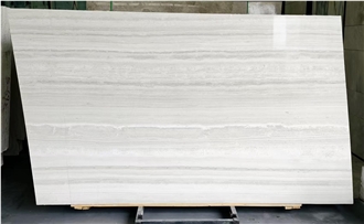 Super Premium White Wooden Marble 2.0Cm Full Slab  Pattern