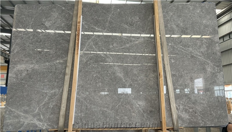 Turkish Tundra Grey Dark Marble Slabs Polished