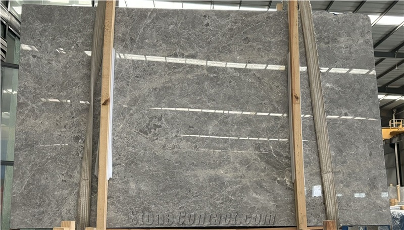 Turkish Tundra Grey Dark Marble Slabs Polished