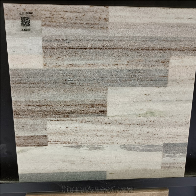Crystal Wood Grain Marble Tiles