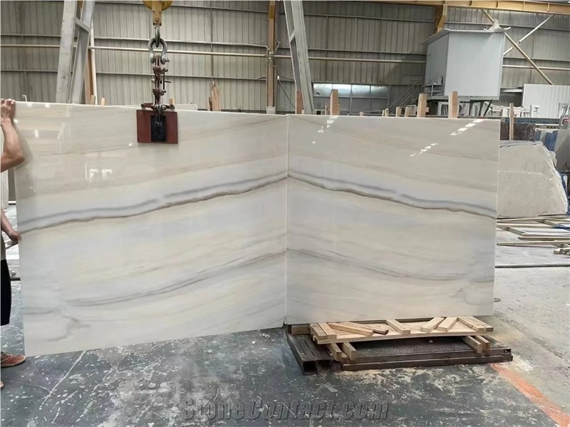 Bianco Lasa Covelano Marble Slabs