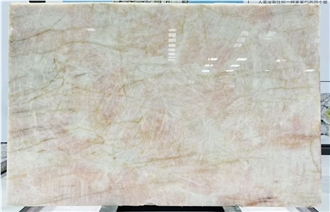 Cristallo Scarlet Pink Crystal Quartzite Stone Slab Tiles
