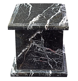Black Zebra Marble Cremation Urns