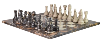 Michaelangelo Marble & Verona Marble Chess Set  Handicraft