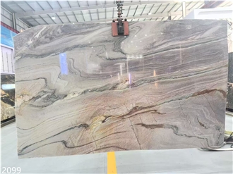 Aquarella Quartzite Slabs Aqua Royal Purple Stone Wall Use