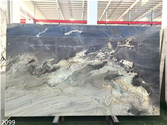 Aquarella Quartzite Slabs Aqua Royal Purple Stone Wall Use